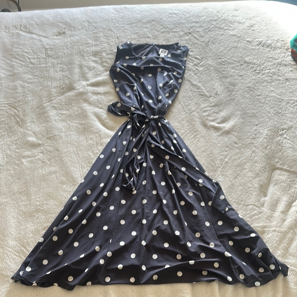 Anne Klein Polka Dot Sleeveless Dress